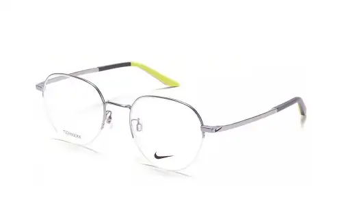 Nike Titanium Alloy Round Eyeglass Frames Unisex