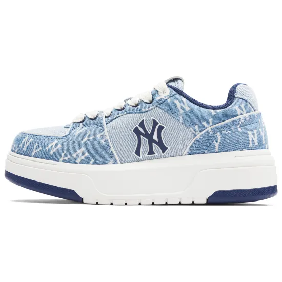 MLB Chunky Liner Skateboard Shoes Unisex Low-Top Blue