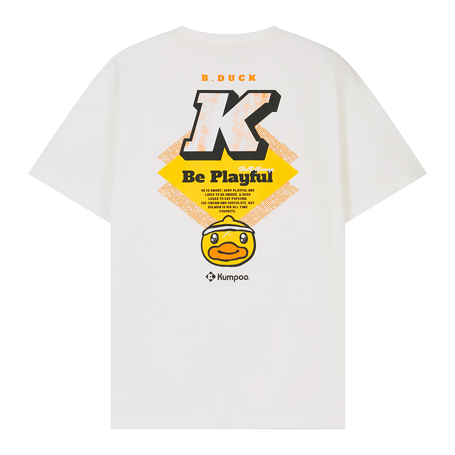 KUMPOO Badminton Jersey Unisex White