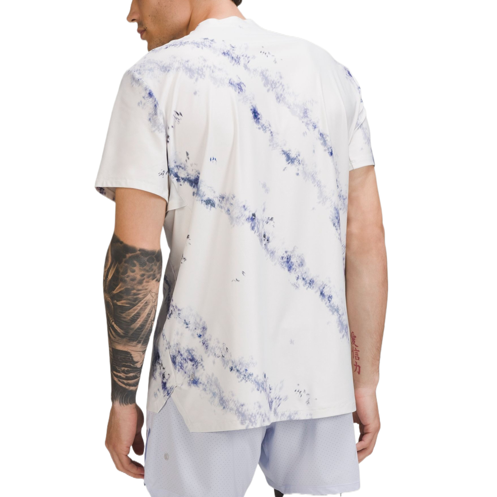 Lululemon Vented Tennis Top Men’s Washed Pink And Blue