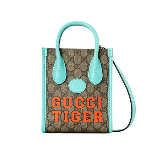 GUCCI Leather Tote Bag, Shopping Bag, Shoulder Bag, Crossbody Bag, Handbag Mini Unisex
