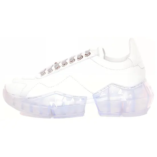 Jimmy Choo Diamond Casual Shoes Women's Low-Top White