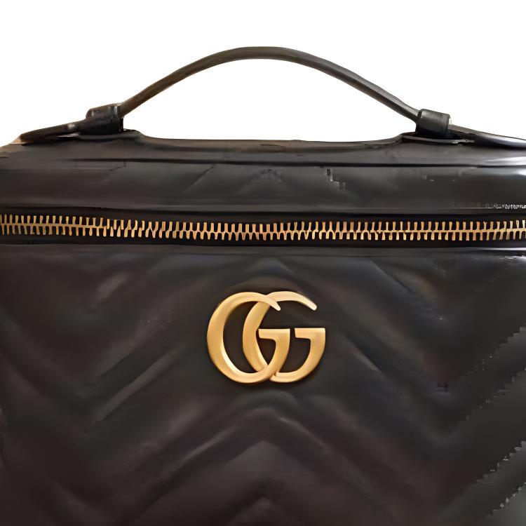 Женская сумка Gucci Marmont Logo (черная) — фото 7