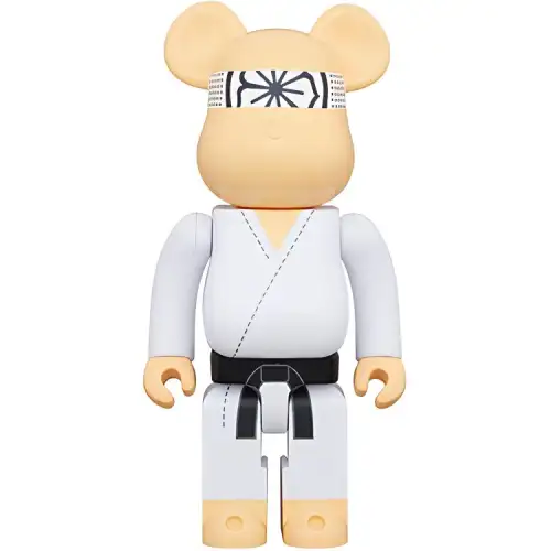 BE@RBRICK 400% MIYAGI DO KARATE Cobra Karate Companion White Trendy Doll 28cm