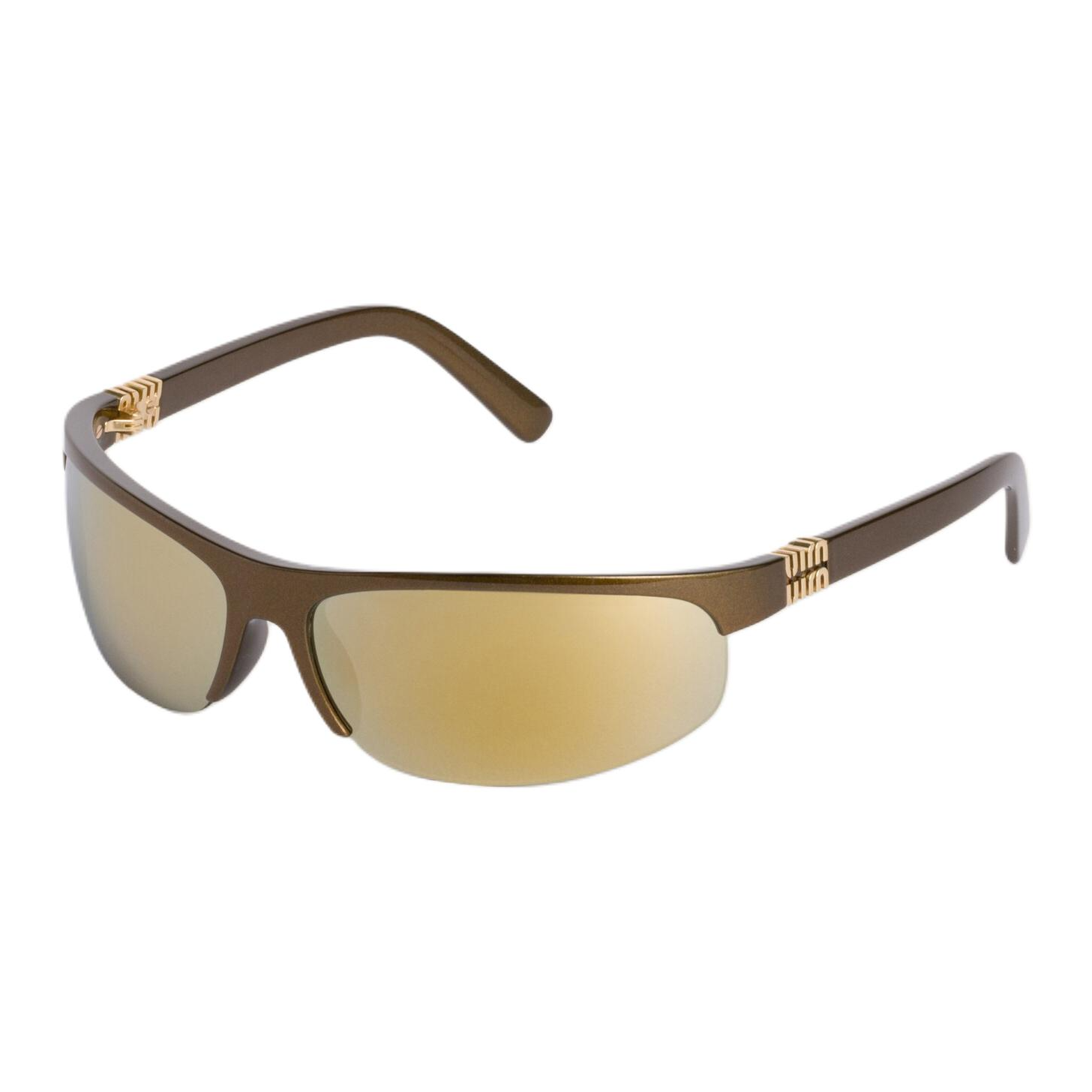 Очки MIU MIU Browline Sunglasses (коричневые)