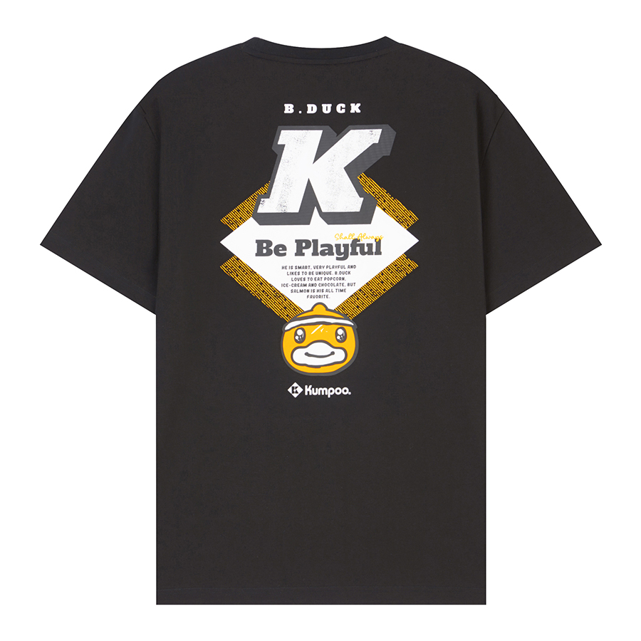 KUMPOO Badminton Jersey Unisex Black