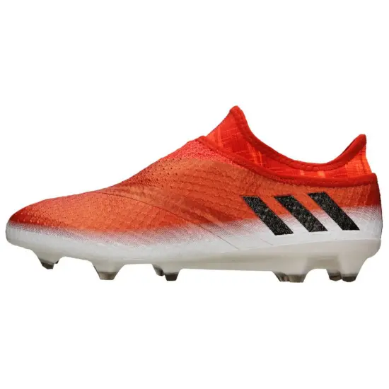 Adidas Messi FG Rubber Long Studs Anti Slip Wear Resistant Soccer Shoes Men's Red