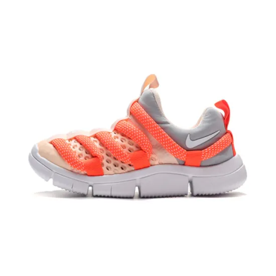 Nike Novice BR Slip-Resistant Cushioning Wear-Resistant Sports Casual Shoes White Orange Children Aged 3-7 Years Old
