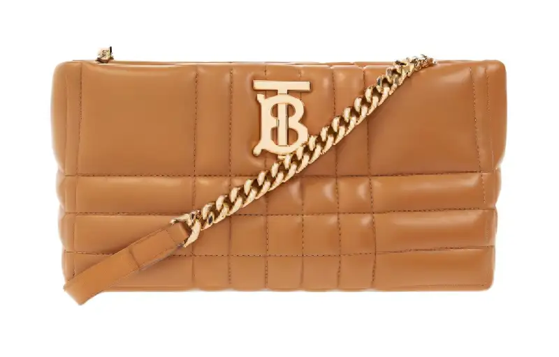 Burberry Lambskin Crossbody Bag, Shoulder Bag Women's Brown