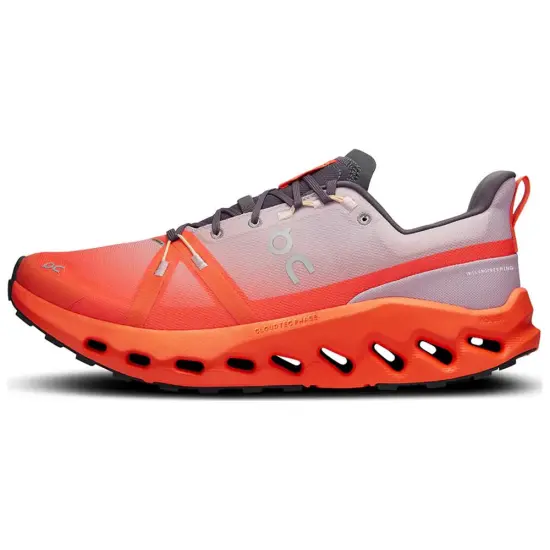 On Running Cloudsurfer Trail Waterproof Mauve Flame Women's