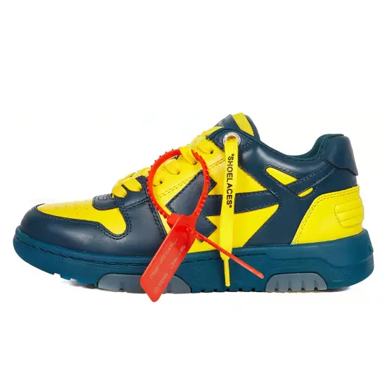 OFF WHITE Out Of Office Low Sneakers Blue/Yellow Women's