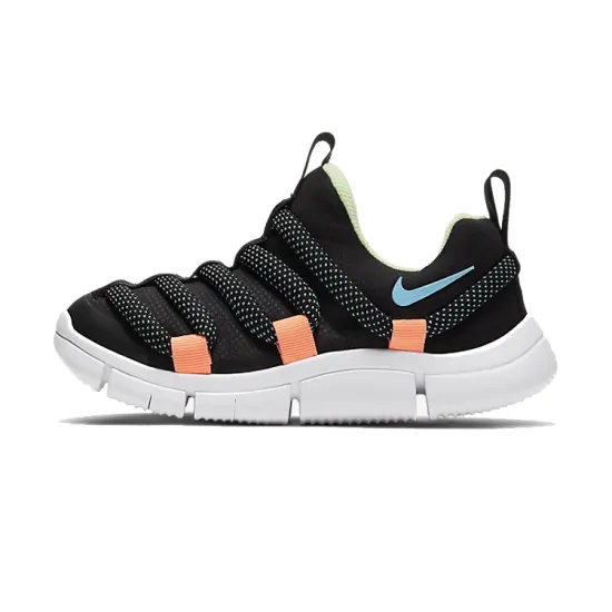 Nike Novice Low Top Sports Casual Shoes Black Orange Children Aged 3 7 Years Old