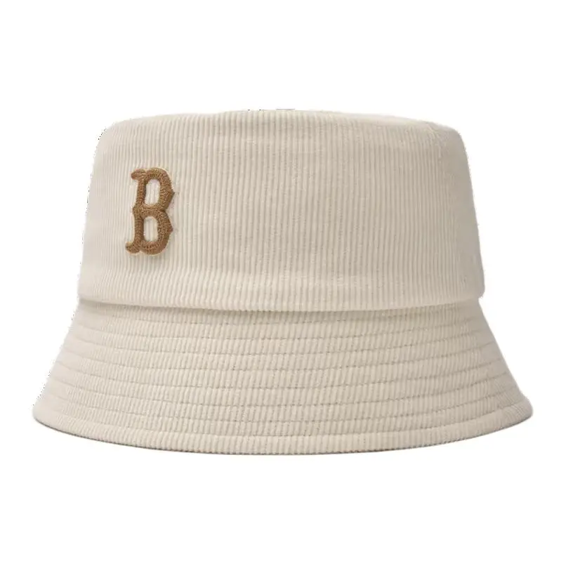 MLB Cotton, Polyester, Corduroy Bucket Hats Unisex Beige