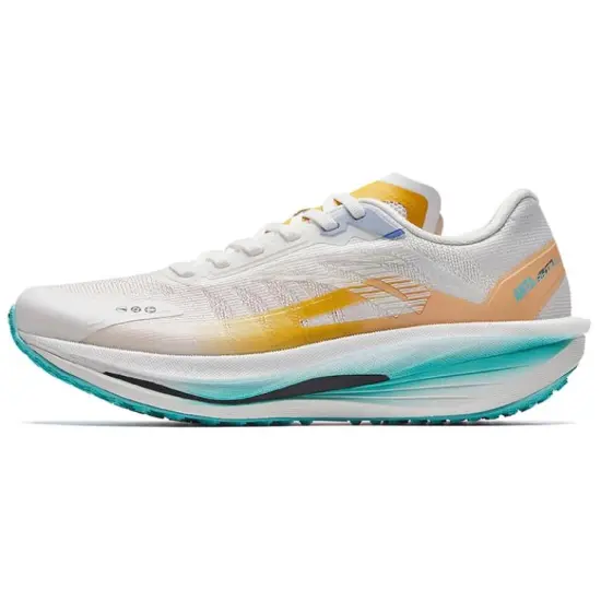 ANTA Running Shoes Women's Low-Top Papyrus White/Yellow Warbler