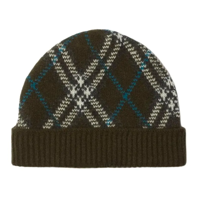 Burberry check beanie