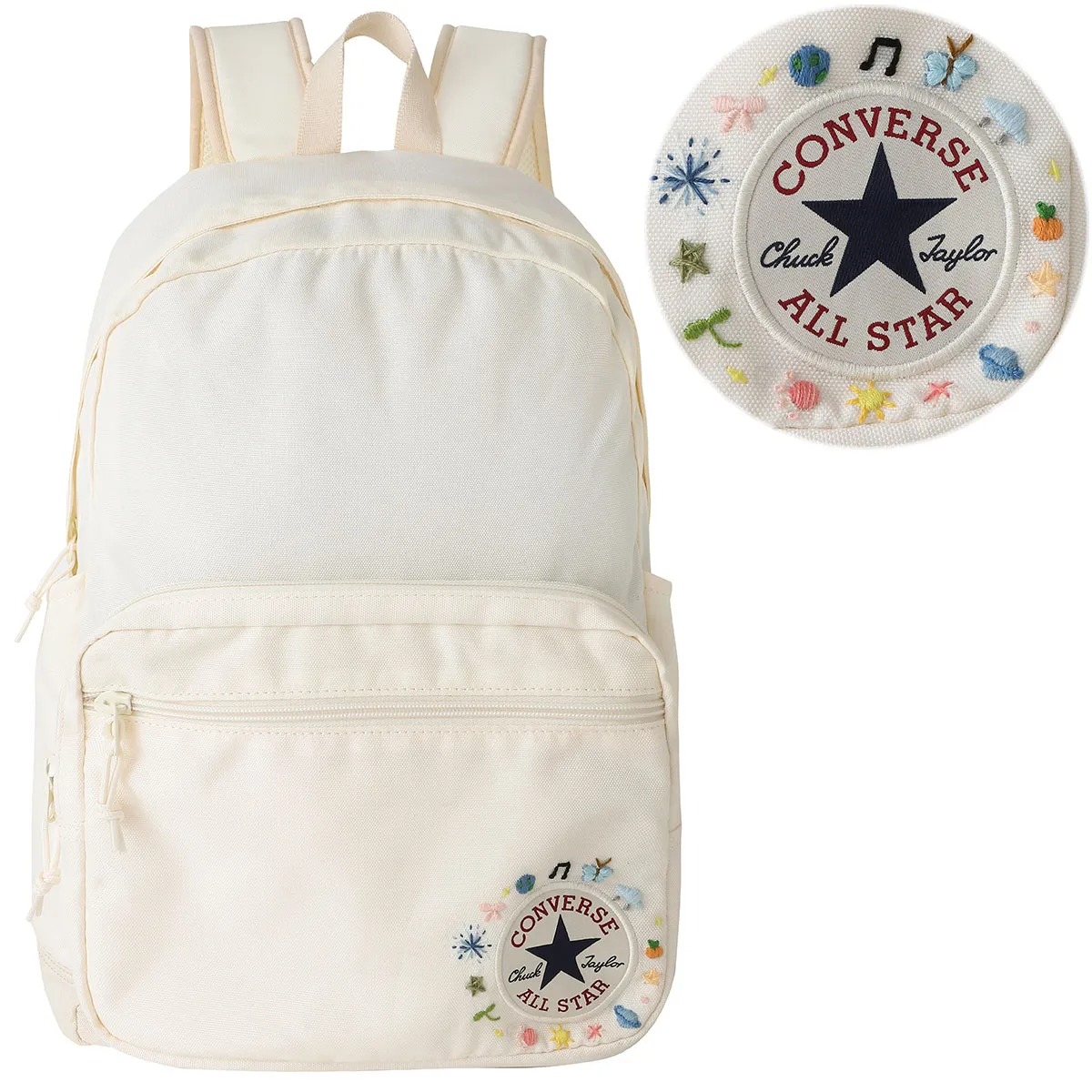 Converse Polyester Backpack Unisex White