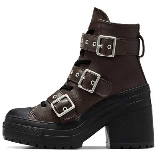 Chuck 70 De Luxe Converse Heel Leather High 'Buckle - Fresh Brew' Women's