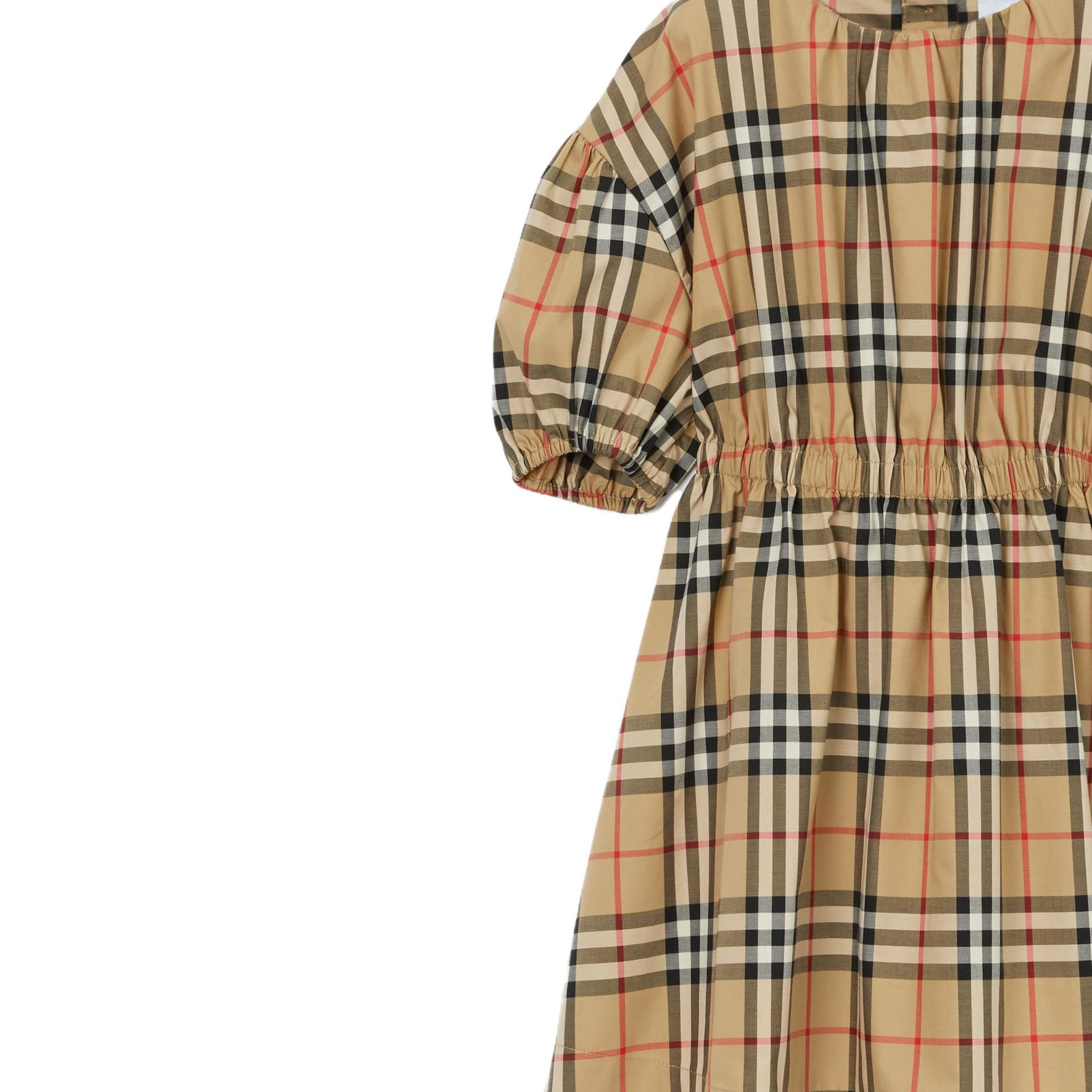 Платье Burberry Check Dress (коричневое) — фото 5