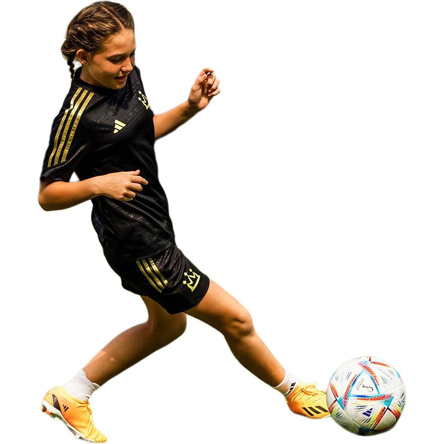 Детская футболка adidas Salah Training Jersey T (черная) — фото 6