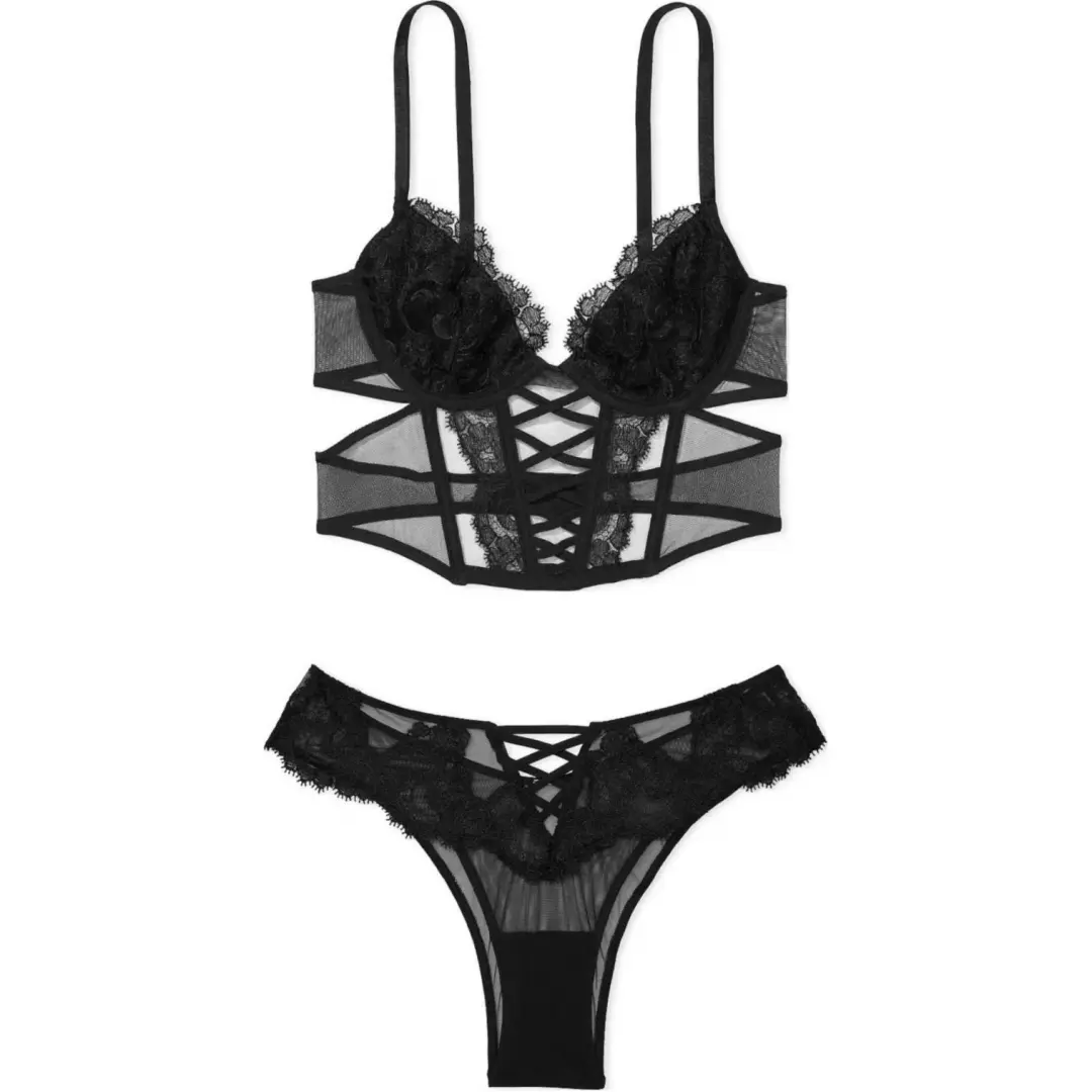 Victoria's Secret Underwear Set Women's Black