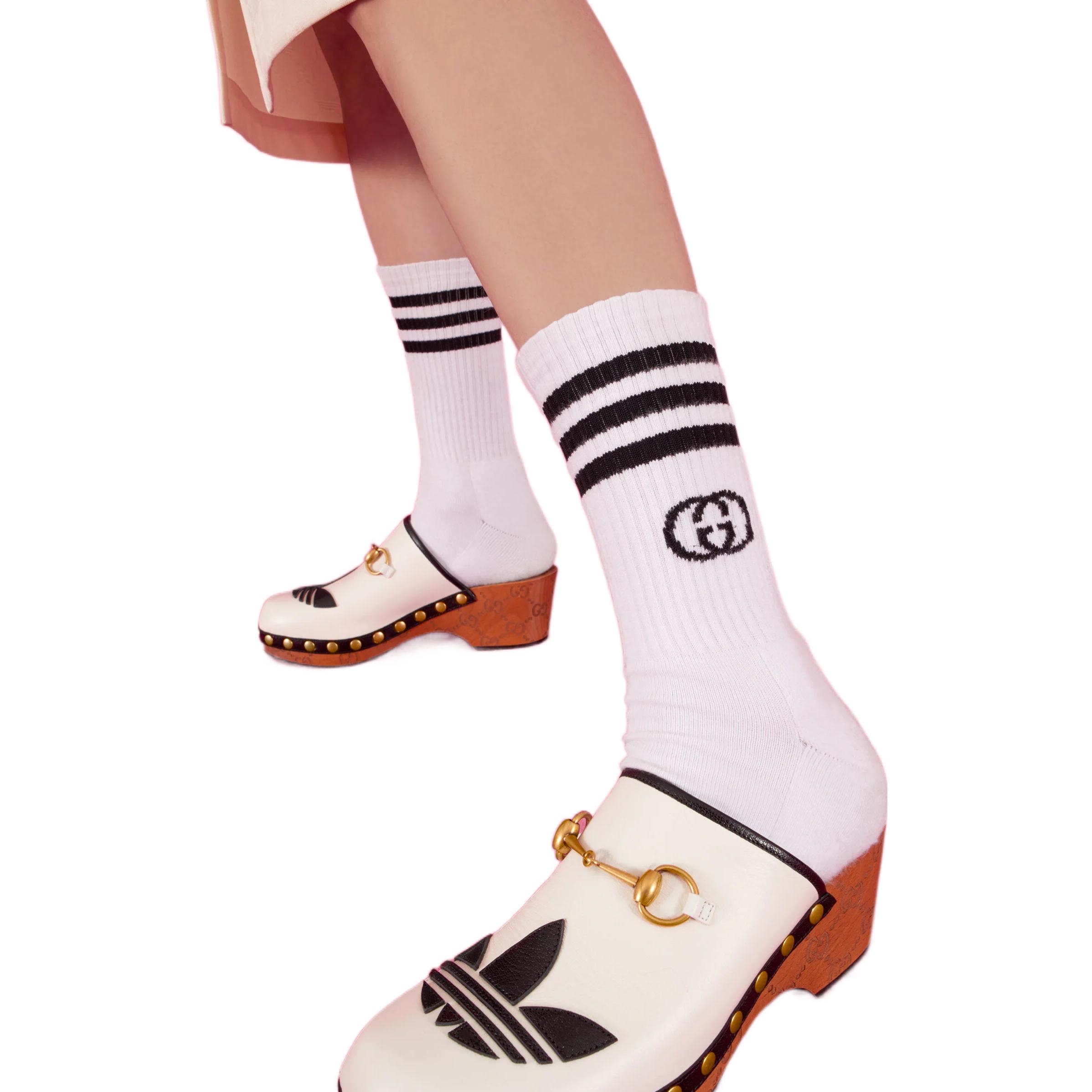 GUCCI x Adidas SS22 Crew Socks Unisex White