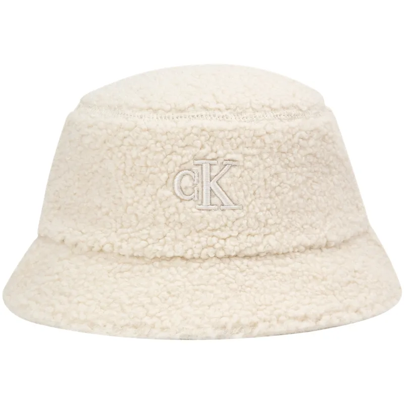 CALVIN KLEIN Polyester Bucket Hats Unisex Ivory