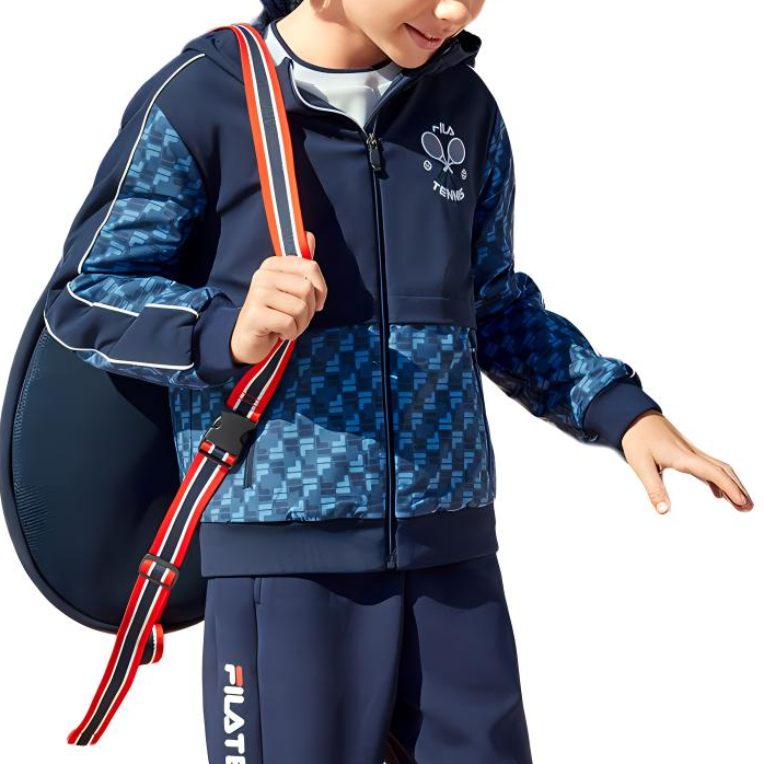 Мужская куртка Fila KIDS (королевский синий) — фото 4