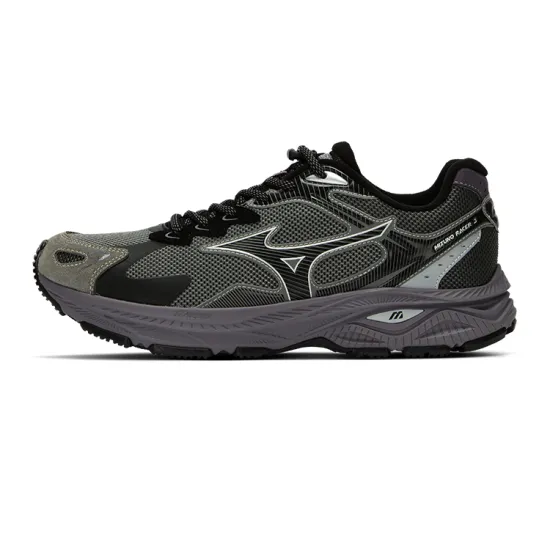 Mizuno Racer S Running Shoes Unisex Low-Top Moon Mist Gray/Black/Shark Purple