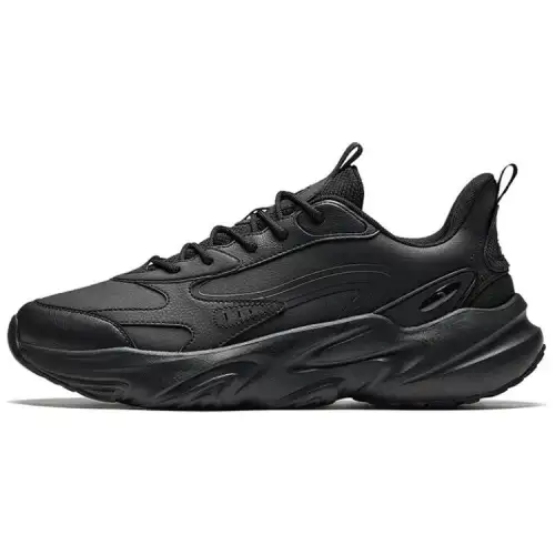 Anta Abrasion Resistant Slip Resistant Low top Casual Shoes Men's Black
