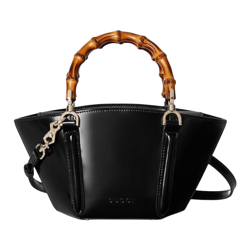 Женская сумка Gucci GUCCI Bamboo Tote (черная)