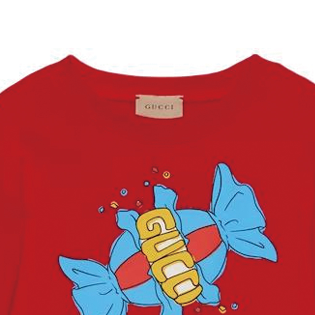 Детская худи Gucci SS24 Logo (красная) — фото 3