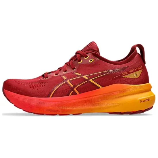 Asics Gel Kayano 31 Slip Resistant Low Top Running Shoes Men's Red