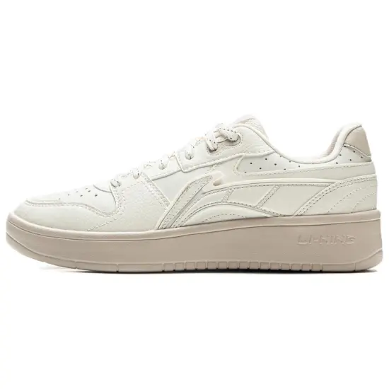 LINING Acer Truncatum Skateboard Shoes Women's Low-Top Off White