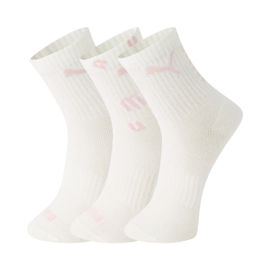 PUMA Crew Socks Women's 3 Pack White