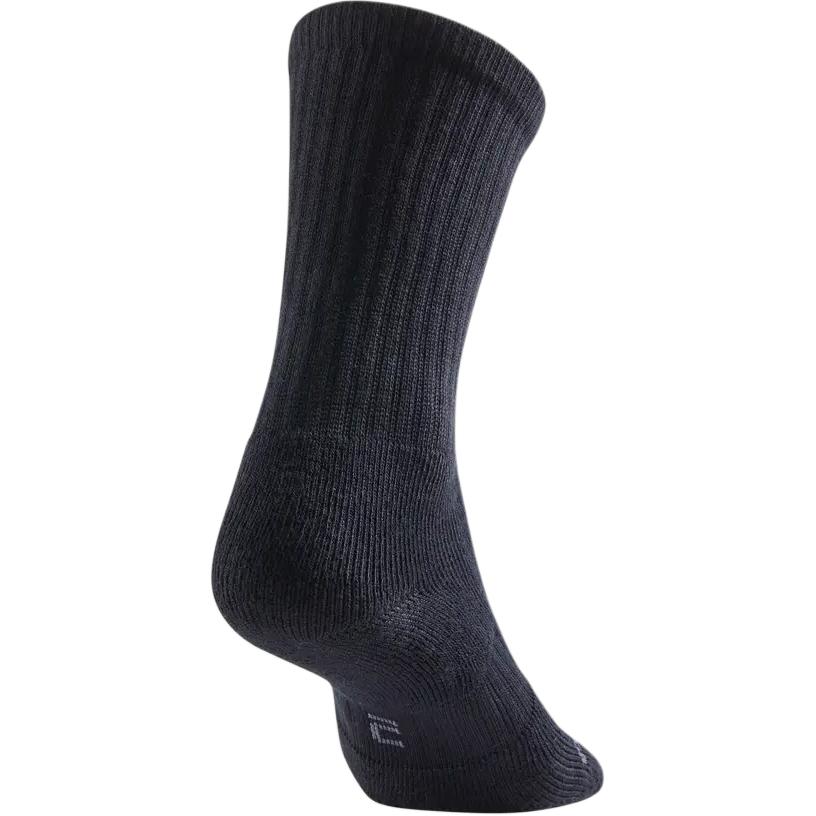 DECATHLON Crew Socks Unisex 3 Pack Black