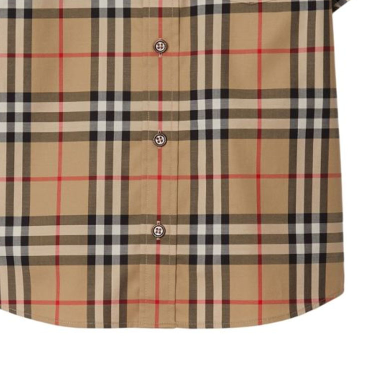 Рубашка Burberry FW23 (бежевая) — фото 7