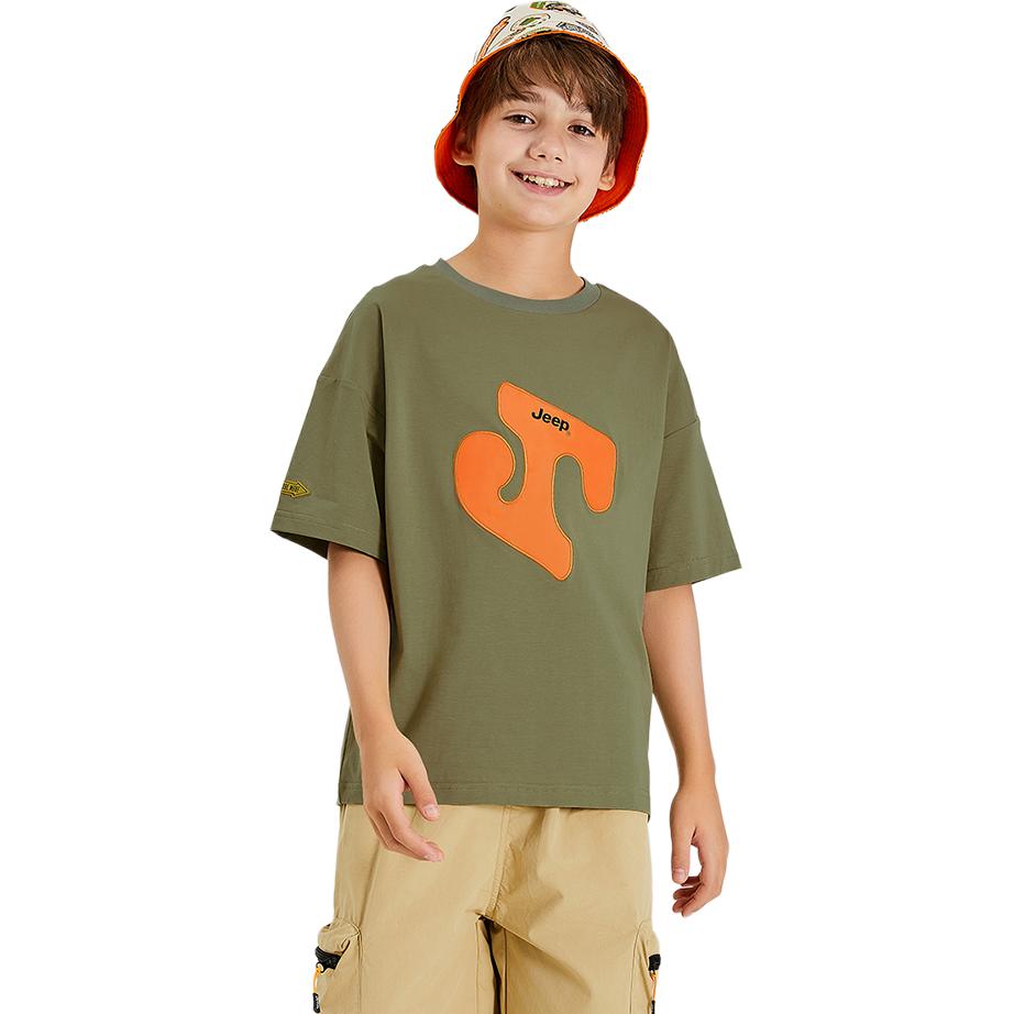 Футболка Jeep Casual Crewneck Tee (зеленая) — фото 3