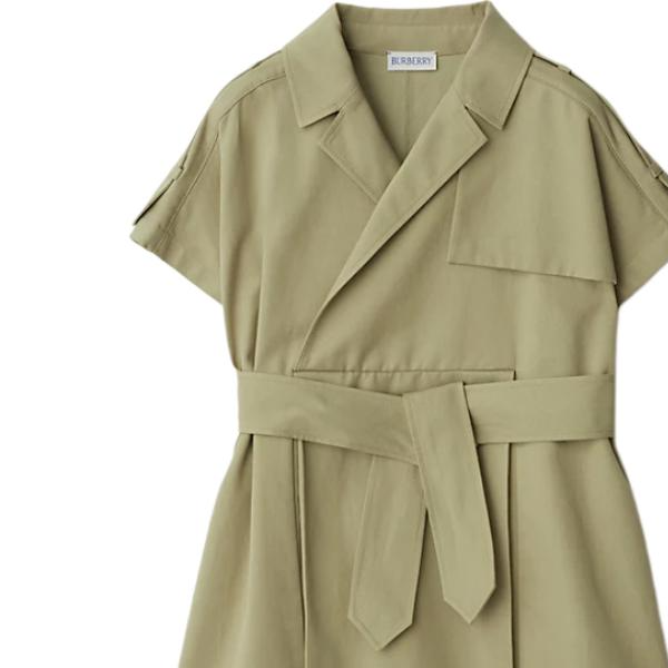 Женское платье Burberry (коричневое) — фото 4