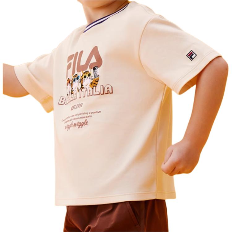 худи Fila KIDS x WiggleWiggleT (бежевый) — фото 7