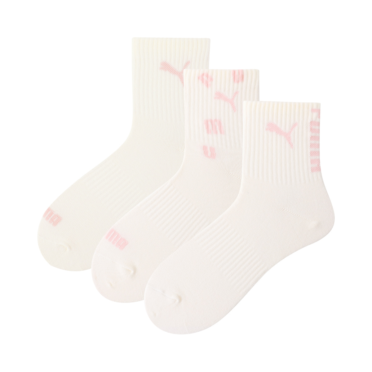 PUMA Crew Socks Women’s 3 Pack White