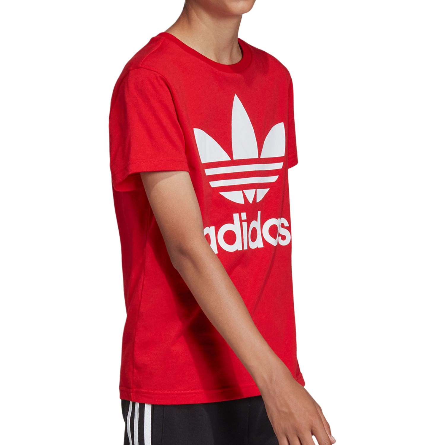 Футболка adidas originals TrefoilTlogo (красный) — фото 2