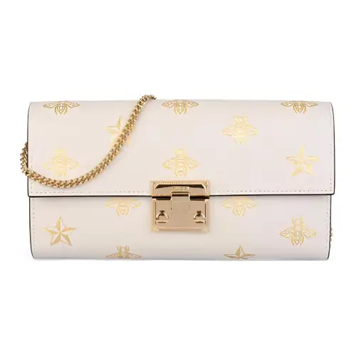 GUCCI Padlock Cow Leather Lock Bag, Wallet, Handbag, Shoulder Bag, Clutch, Shoulder Bag Women's White