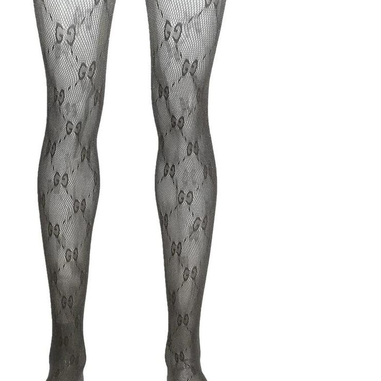Gg lurex-detailed knitted tights
