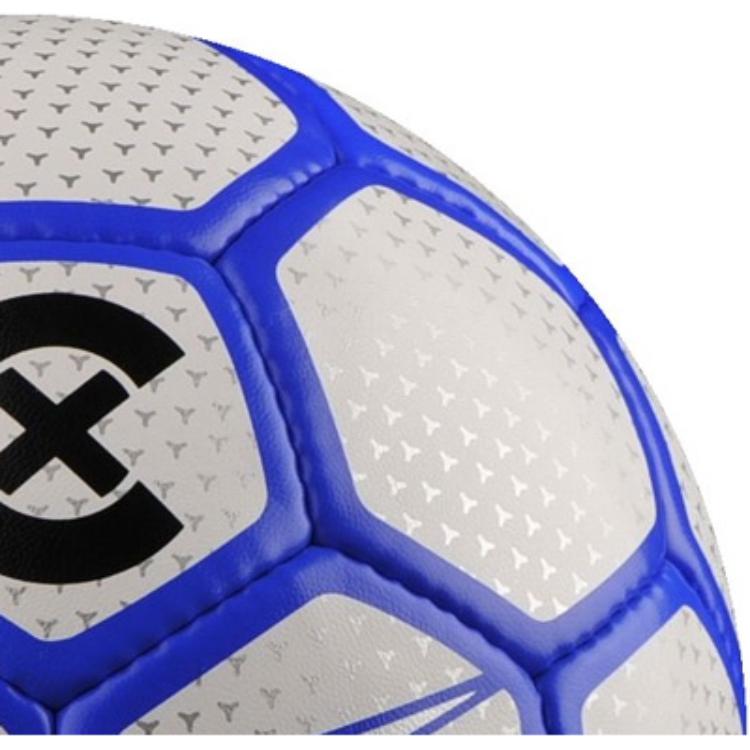 Nike Size 5 Soccer Ball Pu Machine Stitched Soccer Ball Unisex Silver Blue