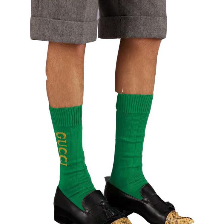 GUCCI SS23 Knee High Socks Men’s 1 Pack Green
