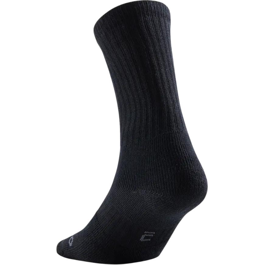 DECATHLON Crew Socks Unisex 3 Pack Black