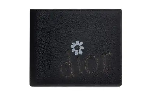 DIOR Grained Calfskin Wallet Men's Black