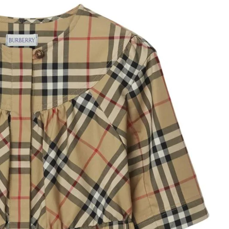 Детский комбинезон Burberry (бежевый) — фото 4