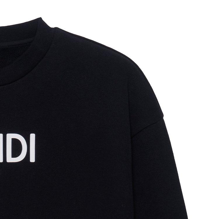 Детский свитшот Fendi FW22 Logo (черный) — фото 5