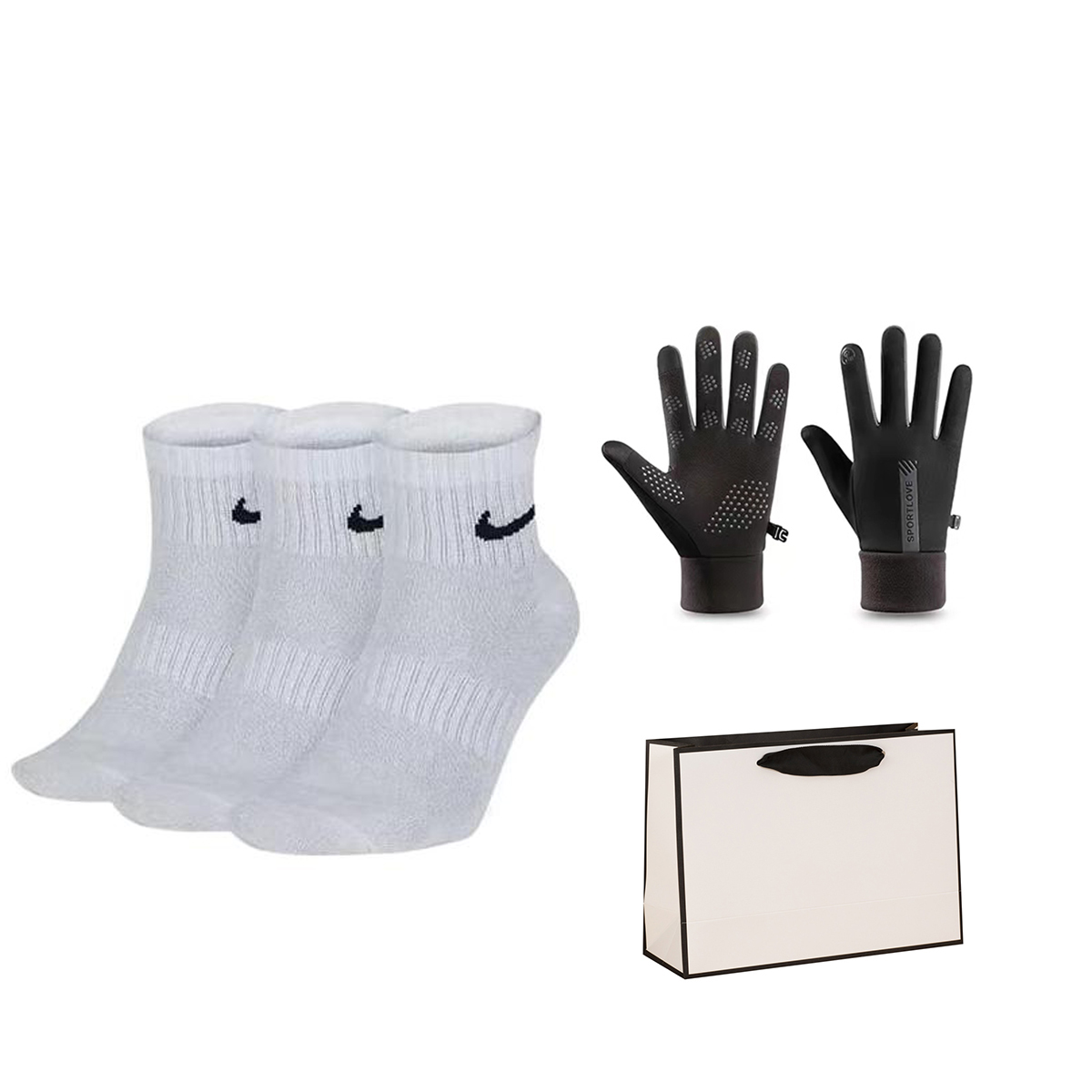 Nike Socks Gift Box Unisex 3 Pack White